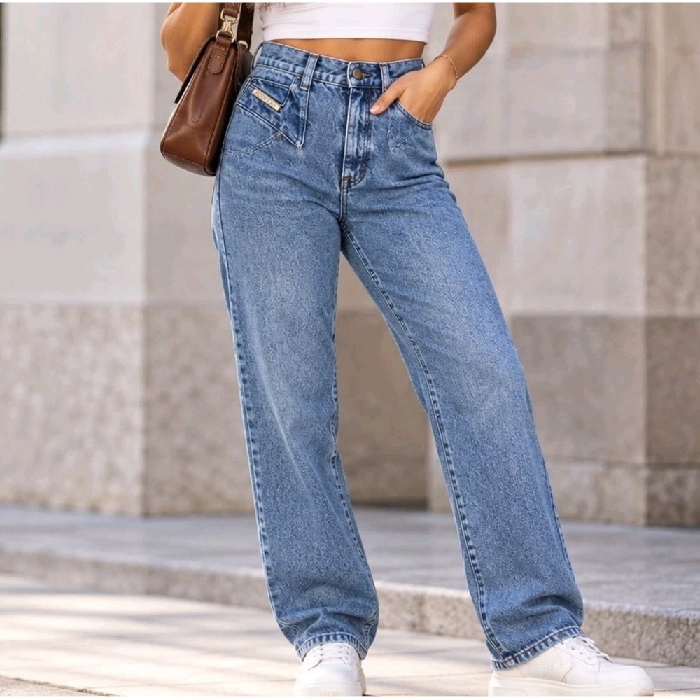 Vintage Denum Jeans Womens 13 High Rise Acid Wash Mom Jeans Made USA 80s 90s
